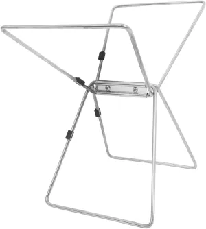 BESPORTBLE Collapsible Stainless Steel Cooler Holder Stand for Outdoor Camping Travel Suitcase Storage Rack Water Resistant Design for Hiking and Picnic Use Durable Construction