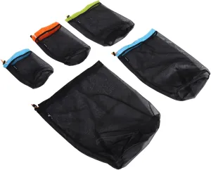 BESPORTBLE Dventure Bag Set: Mesh Storage Sack for Camping Hiking Travel 1 Set Drawstring Large Capacity Polyester Mesh Reusable