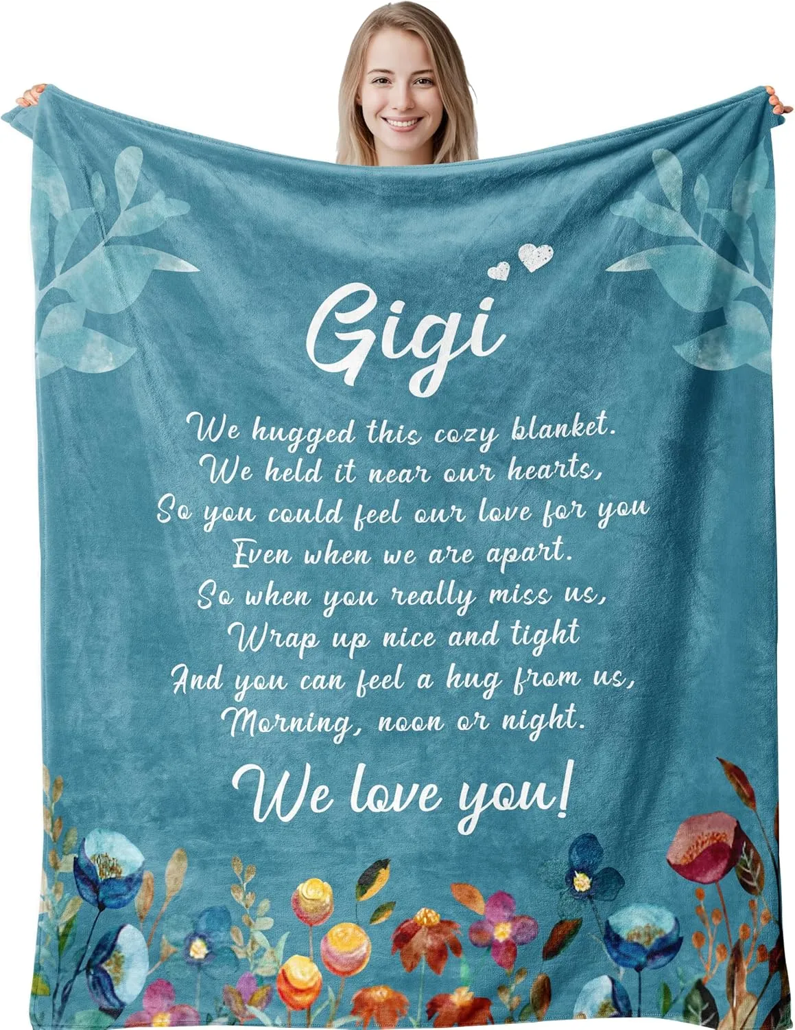 Best Gigi Ever Gifts, Gigi Birthday Gifts for Grandma from Grandkids, Granny Gifts, Grandmother Gift Throw Blanket 60”x50”