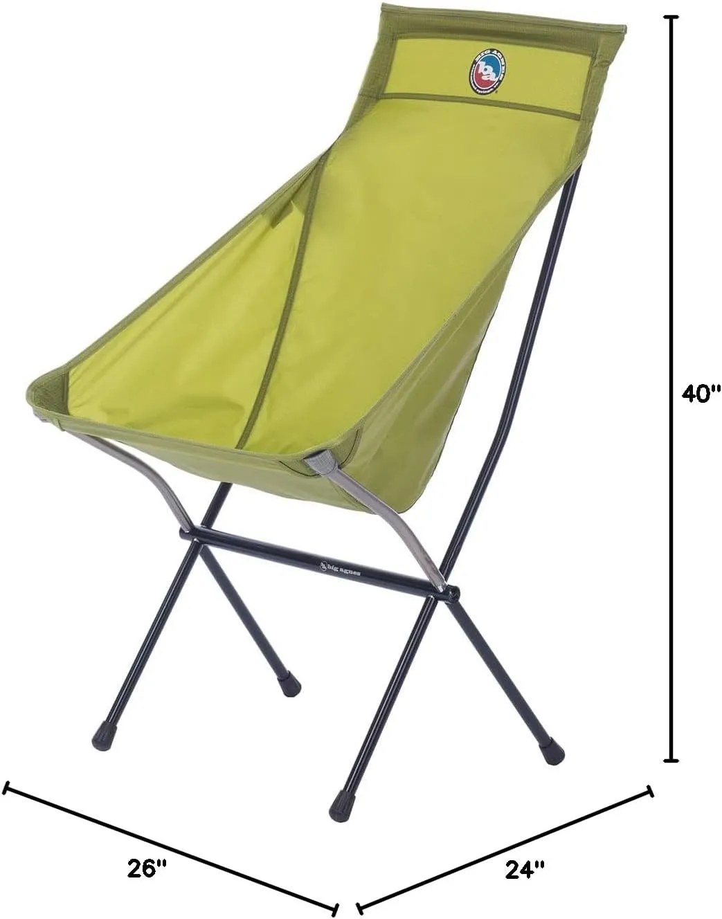 Big Agnes Big Six Camp Chair - Deluxe Comfort for Your Outdoor Adventures | Lightweight, Packable & Portable Camping Chair | Tall Back, Wide Seat | Easy Setup