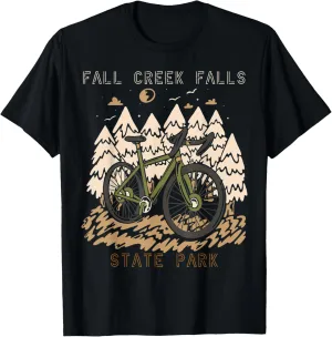 Bike Forest Hiking Fall Creek Falls Tennessee Camping Nature T-Shirt