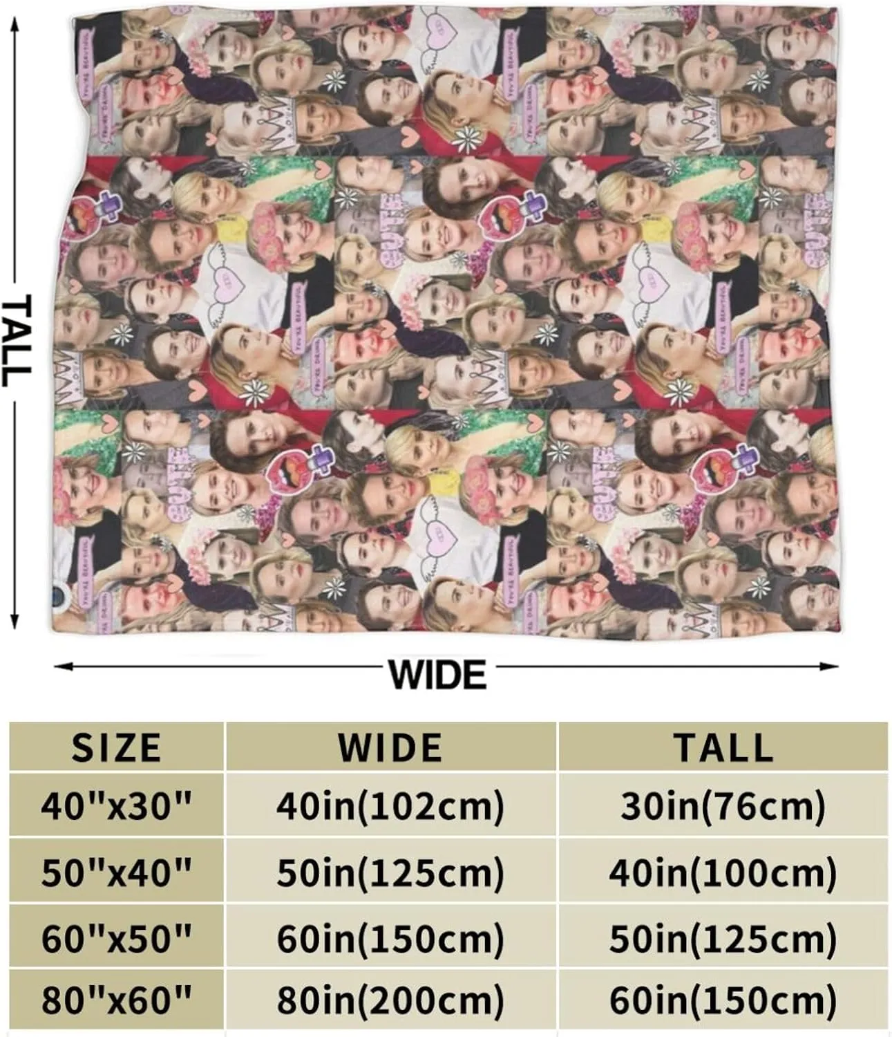 Blanket Sarah Paulson Soft and Warm Lightweight Fluffy Throws Blankets Gift for Beach Yoga Bedroom Living Room Decoration Sofa Camping Trip Dorm Decor All Season