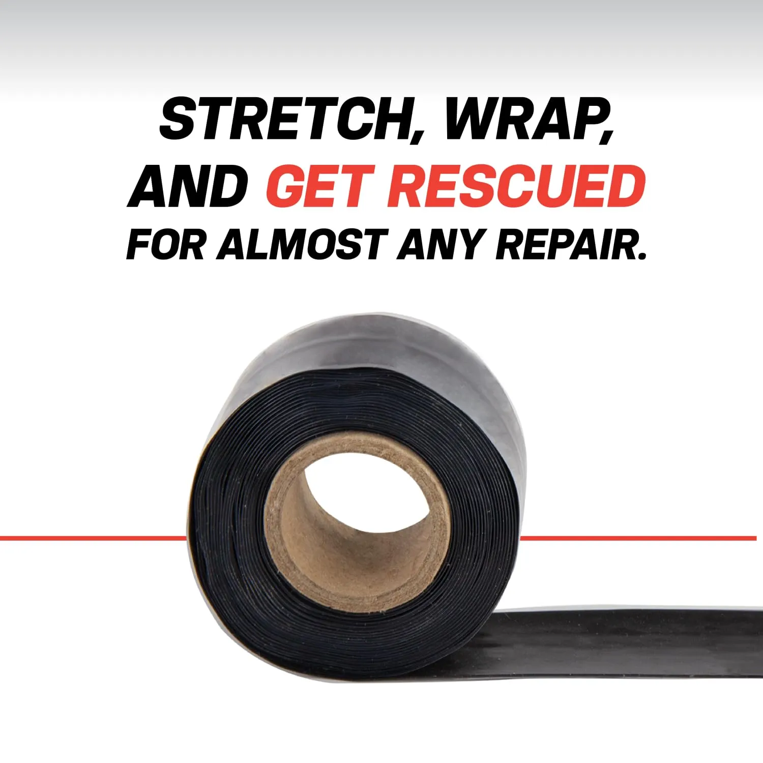 Bond It Rescue Tape, Self-Fusing Silicone Tape, Emergency Plumbing Pipe & Radiator Hose Repair, Electrical Insulation, Waterproof, 950PSI, 1" Width x 36' Length x 0.02" Thick, White