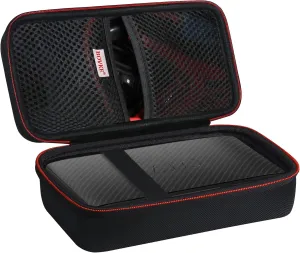 BOVKE Travel Case for Halo Bolt Air 58830mWh/Air  55500 mWh Portable Emergency Power Kit Car Jump Starter with Tire Pump, Car Charger Phone Laptop Battery Holder, Mesh Pocket fit Jumper Cables, Black