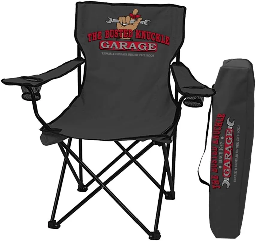 Busted Knuckle The Folding Outdoor Lawn Chair, Camping Sports Events. BKG-70065