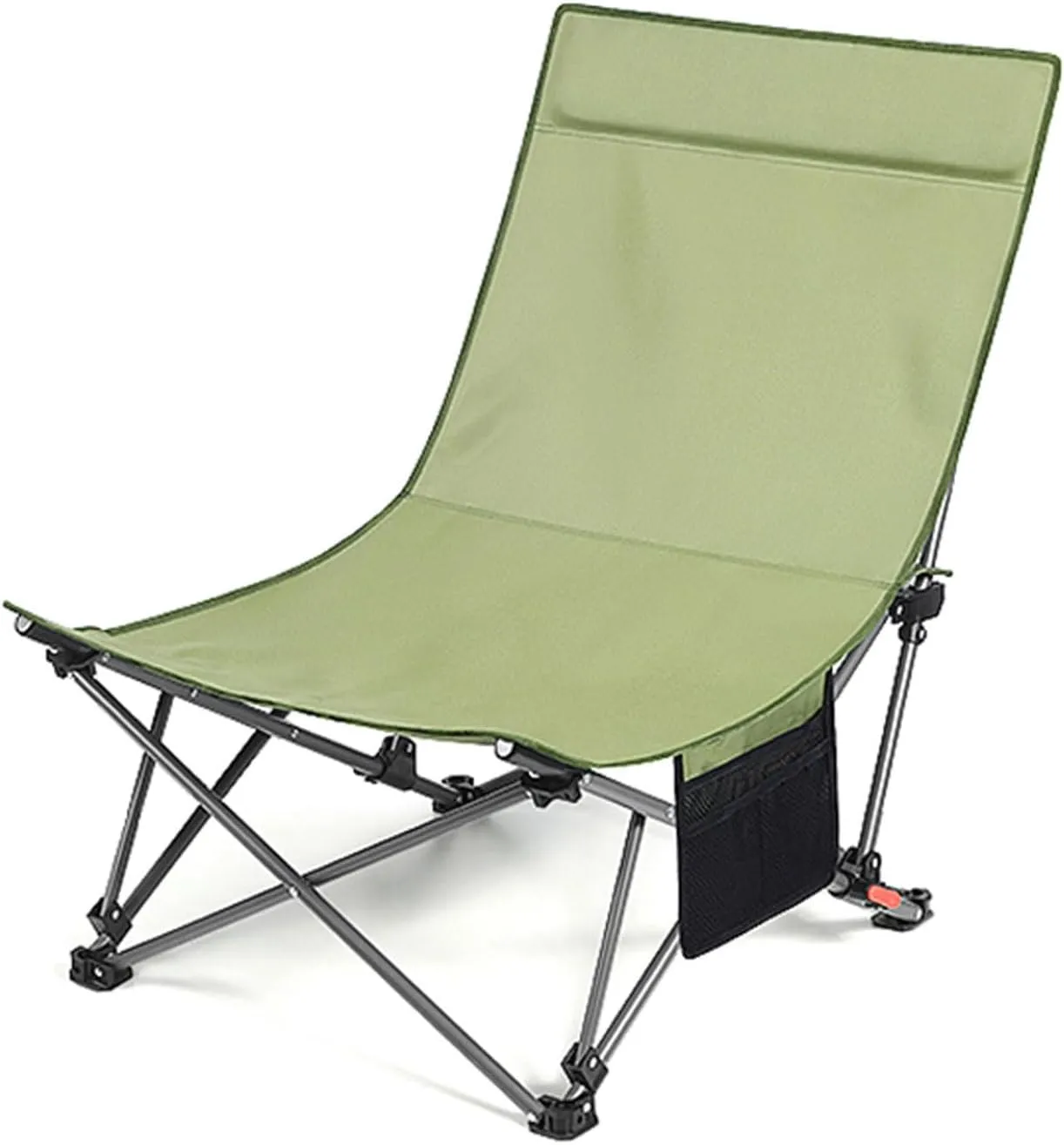 Camp Chairs, Camping Chairs Folding Recliner Chair, Portable Reclining Camp Chair, Three Gear Adjustment, Bring Pillow, for Outdoor, Picnic, Beach, Backpacking, Garden