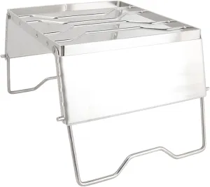 Campfire Grill Grate, Camping Gear Camp Fire Grill with 10KG Loading Stainless Steel Stove Stand Rack, Foldable Picnic Pot Bracket, Multifunctional Stove Rack for Camping