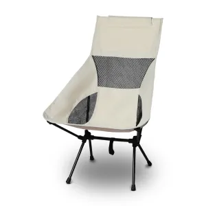 Camping Bag Chair with (Beige) Storage KILIROO Huge savings Customer-endorsed Folding