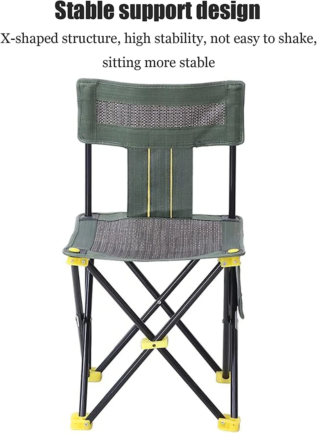 Camping Chair Camp Chair Breathable Outdoor Mesh Chair Portable Beach Fishing Chair Stool with Side Pocket Portable Storage s Outdoor Fishing Chair