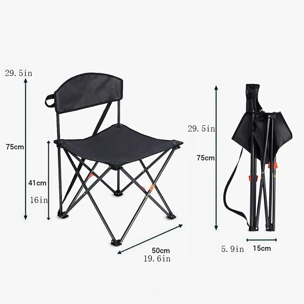 Camping Chair Camp Chair Folding Backrest Chair Lightweight Portable Small Stool Padded Seat for Camping Garden Trips s Outdoor Fishing Chair