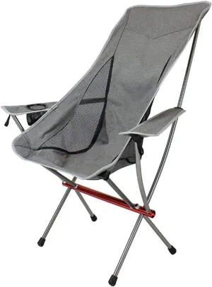 Camping Chair Folding Chair Portable Chair Outdoor Camping High Back Chair Portable Ultralight Seat Backpacking Chair with Soft Armrests for Hiking Camping Chairs for Adults/B/Si