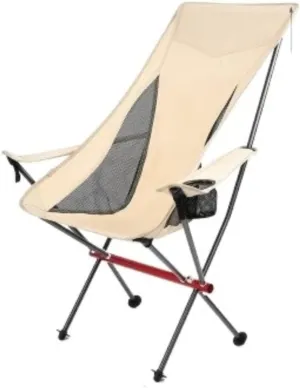 Camping Chair Folding Chair Portable Chair Outdoor Camping High Back Chair Portable Ultralight Seat Backpacking Chair with Soft Armrests for Hiking Camping Chairs for Adults/B/Si