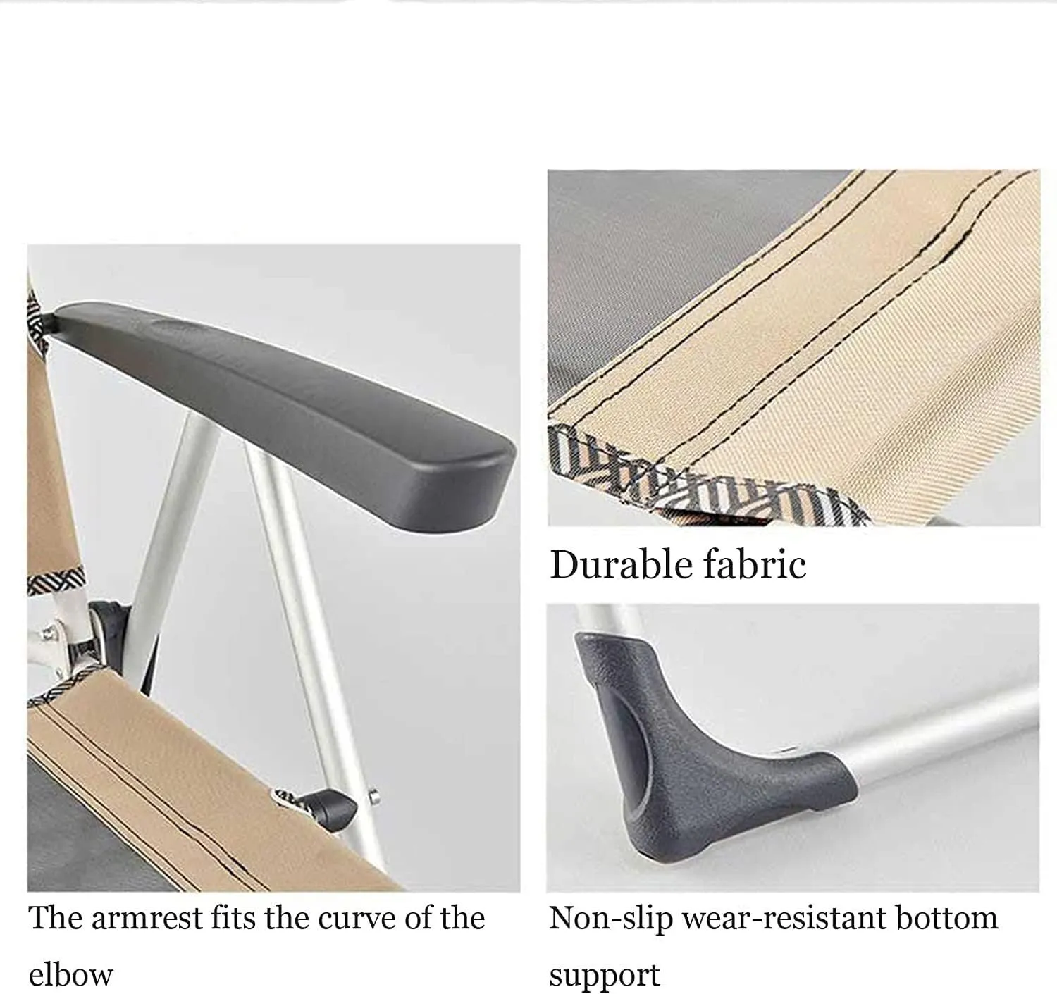 Camping Chair Folding Chair Portable Chair Outdoor Deck Chair Portable Armchair Fishing Camping Seat Stool with Adjustable Backrest and Breathable Mesh Backrest Camping Chairs for Adults