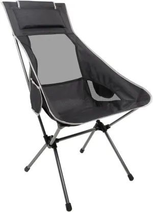 Camping Chair Folding Chair Portable Chair Outdoor High Back Camping Chair Portable Folding Seat with Mesh Backrest Camping Fishing Stool with Quilted Pillow Camping Chairs for Adults