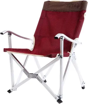 Camping Chair Folding Chair Portable Chair Outdoor Ultralight Aluminum Alloy Fishing Chair Folding Chair for Beach Leisure Camping Self-Driving Barbecue Camping Chairs for Adults