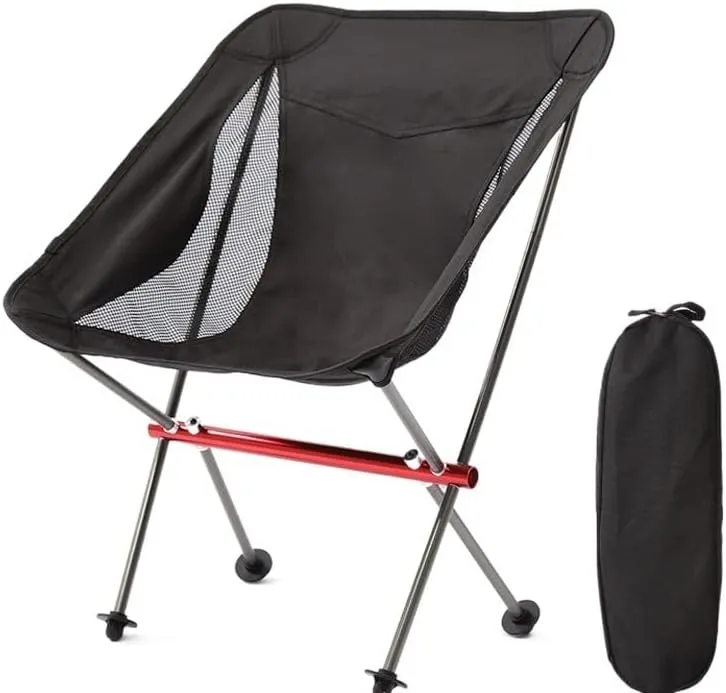 Camping Chair Folding Portable Outdoor Picnic Fishing Breathable Wear-Resistant Aluminum Alloy Backrest Chairs for Adults