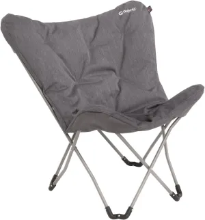 Camping Chair, Grey, 85 x 70 x 87 cm