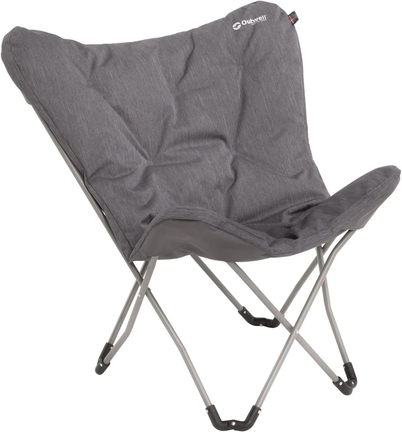 Camping Chair, Grey, 85 x 70 x 87 cm