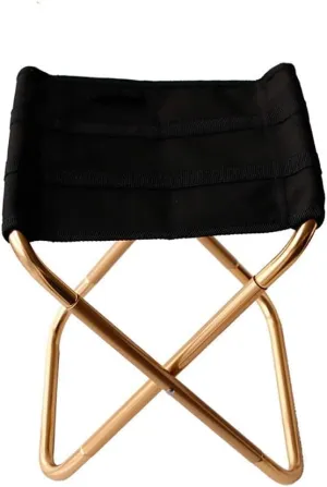 Camping Chair Outdoor Folding Chair Ultralight Portable Oxford Cloth Aluminum Stool Camping Picnic Trip （Size: 24 22 28cm）