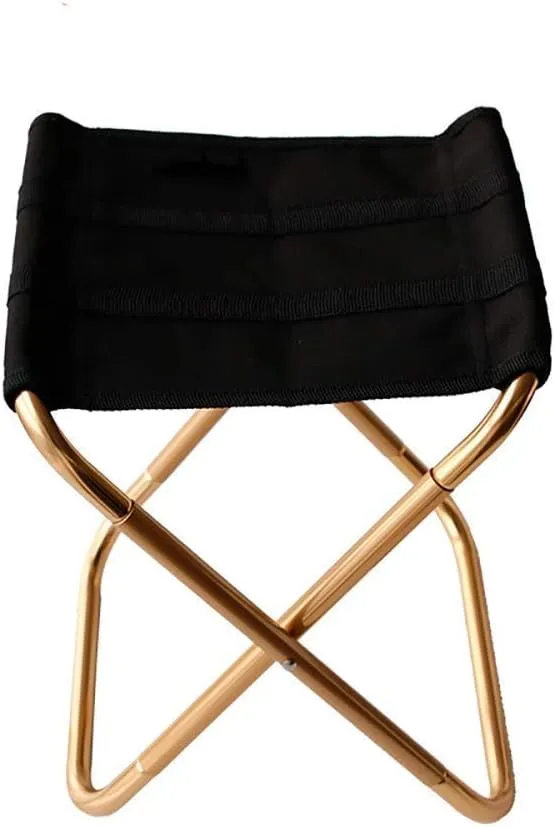 Camping Chair Outdoor Folding Chair Ultralight Portable Oxford Cloth Aluminum Stool Camping Picnic Trip （Size: 24 22 28cm）