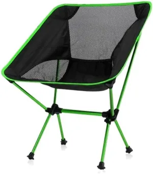 Camping Chair Portable Camping Chair Outdoor Lightweight Aluminum Moon Chair Leisure Camping Fishing Chair Folding Stool Folding Chair
