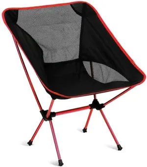 Camping Chairs Portable Camping Chair Outdoor Lightweight Aluminum Moon Chair Leisure Camping Fishing Chair Folding Stool Portable Folding Chair (Color : B)