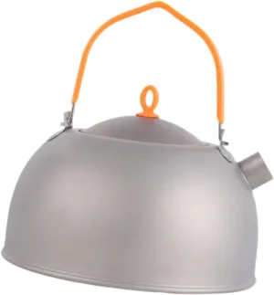 Camping Kettle Titanium Kettle Tableware Portable Tea Kettle Water Kettle for Travel Mountaineering Hiking Picnic Climbing