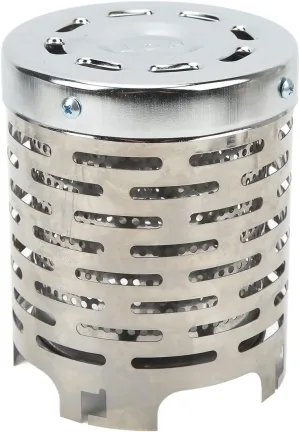 Camping Mini Heater Cover, Stainless Steel Camping Tent Heating Cover Portable Camping Warming Stove Cover with Handle Mesh Bag Mini Tent Heater for Hiking, Traveling, Backpacking