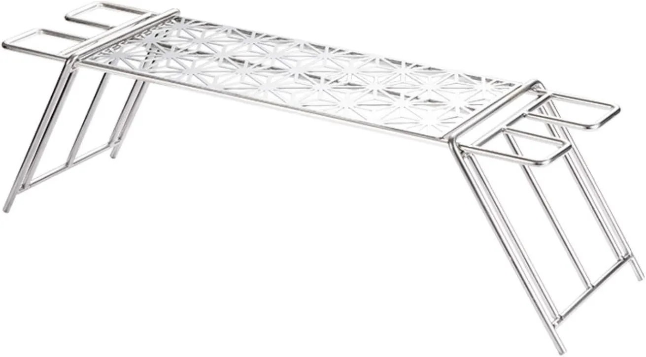 Camping Moon MTG-TSC Bonfire Table, Cooker Stand, Bonfire Grill, Stainless Steel, 6 Diameter Round Bar, Bonfire, Lost, Multi Iron Legs with Canvas Case