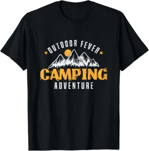 Camping Mountain Range "Outdoor Fever Camping Adventure" T-Shirt