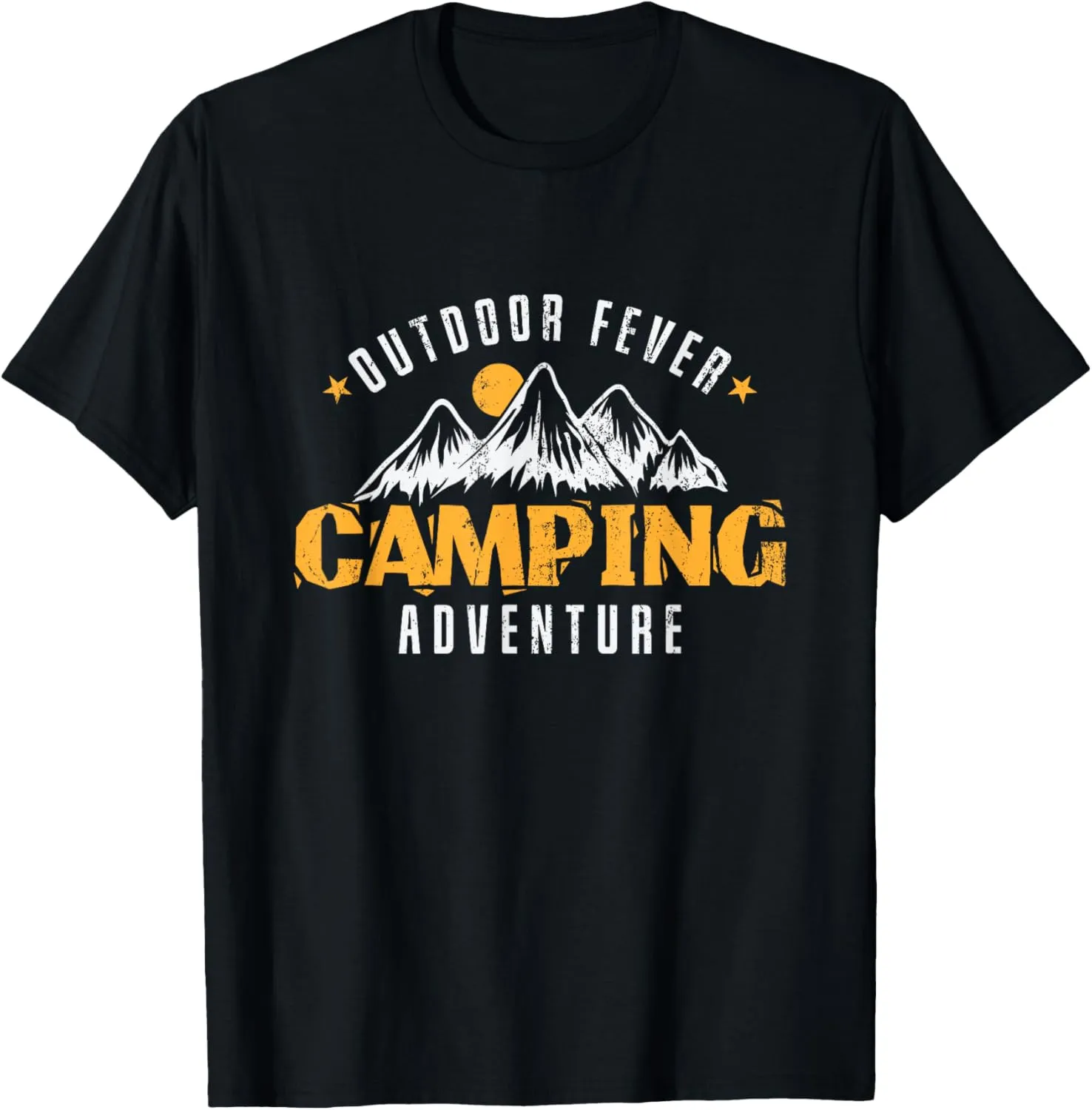 Camping Mountain Range "Outdoor Fever Camping Adventure" T-Shirt