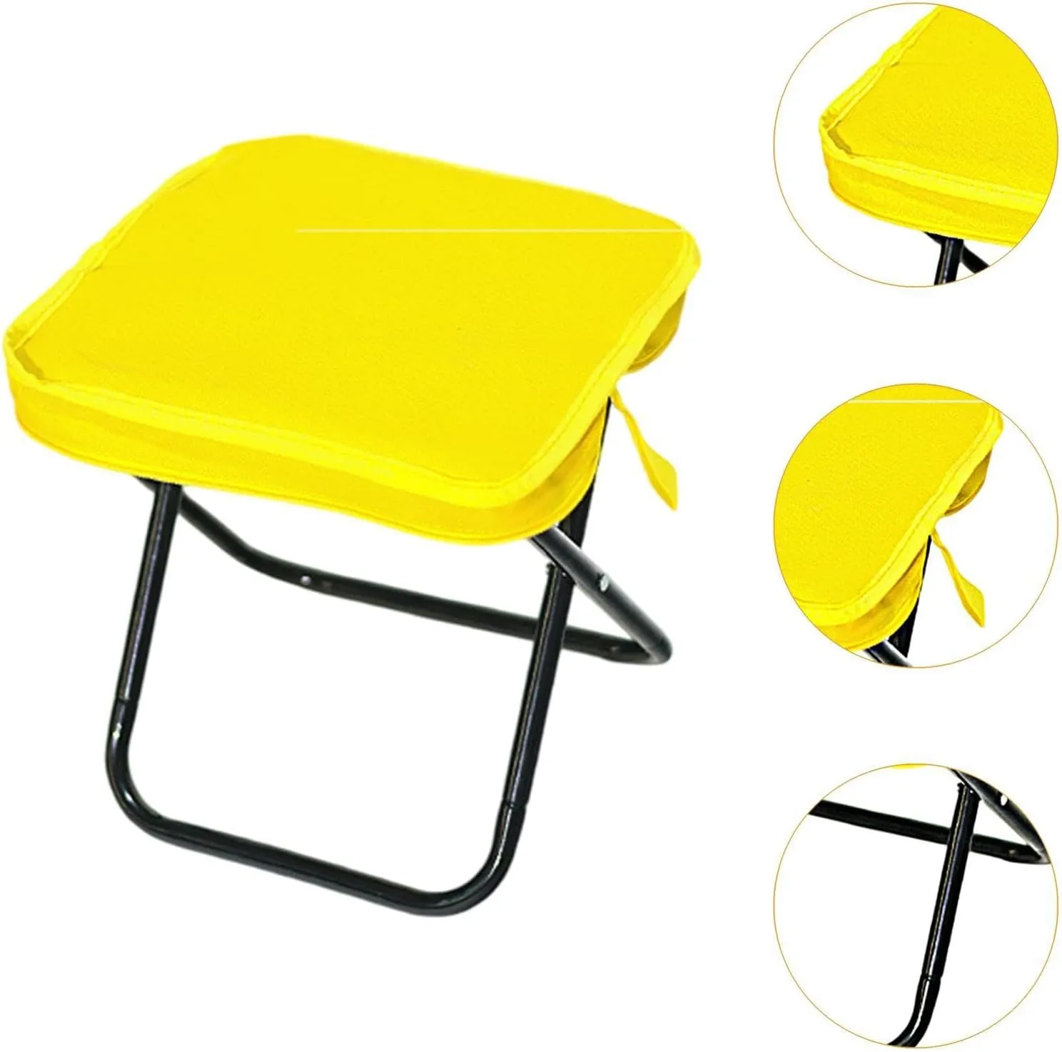 Camping Stool Folding Chair Compact Lightweight Folding Stool Outdoor Footstool for Patio Traveling Barbecue Beach Hiking