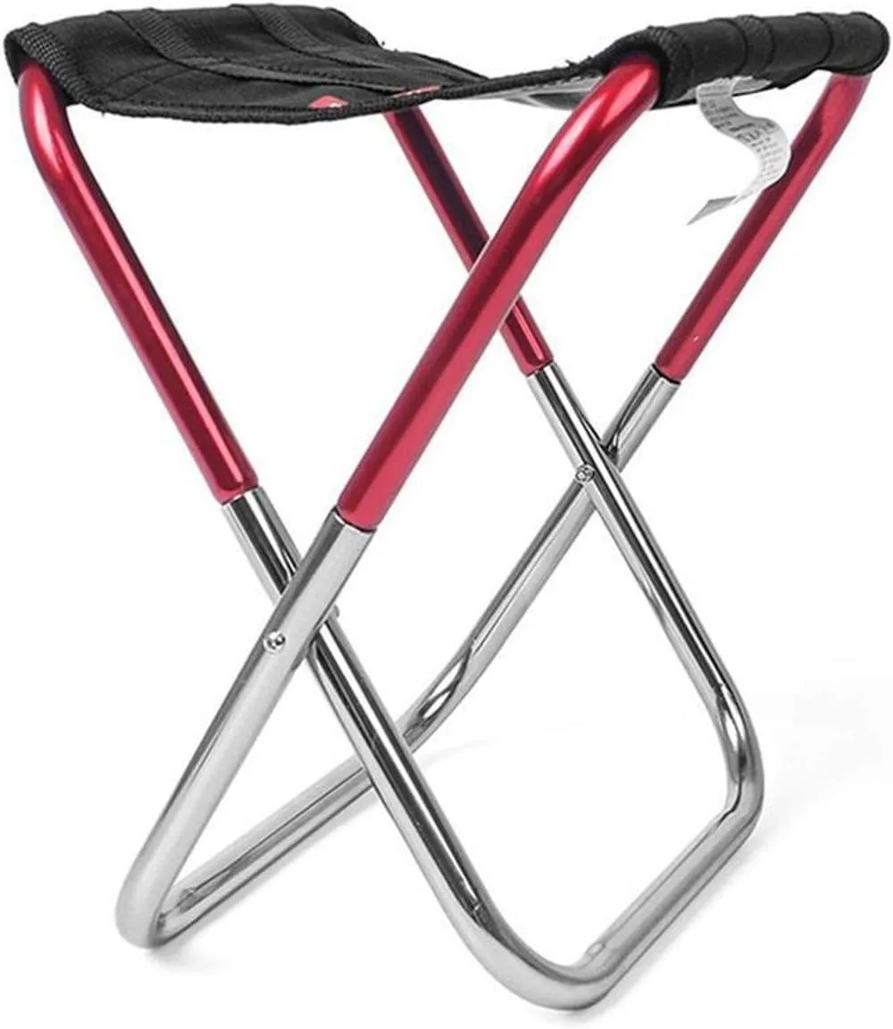 Camping Stool, Small Folding Chair, The Portable Aluminum Alloy Folding Chair Stool Seat Outdoor Fishing Camping Picnic Thickened Folding Chair Fishing (Color : 1)