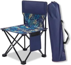 Camping Stool, Small Folding Chair, The Portable Fishing Chair Lightweight Outdoor Camping BBQ Chairs Folding Extended Hiking Garden Ultralight Picnic Seat (Color : Brown M)