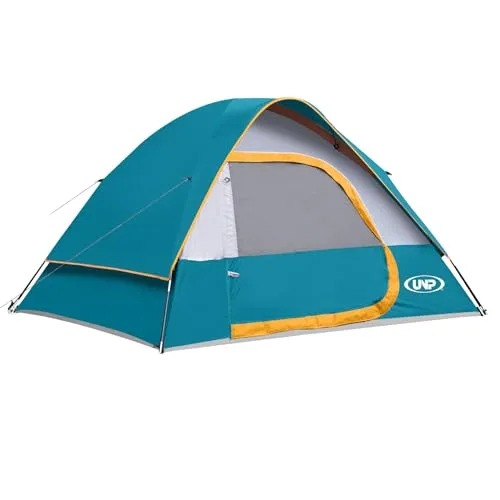 Camping Tent 4 Person Waterproof Windproof Tent w/ Rainfly Easy Set up, Portable Dome Tents for Camping