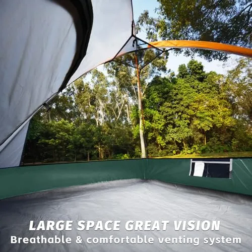 Camping Tent 4 Person Waterproof Windproof Tent w/ Rainfly Easy Set up, Portable Dome Tents for Camping