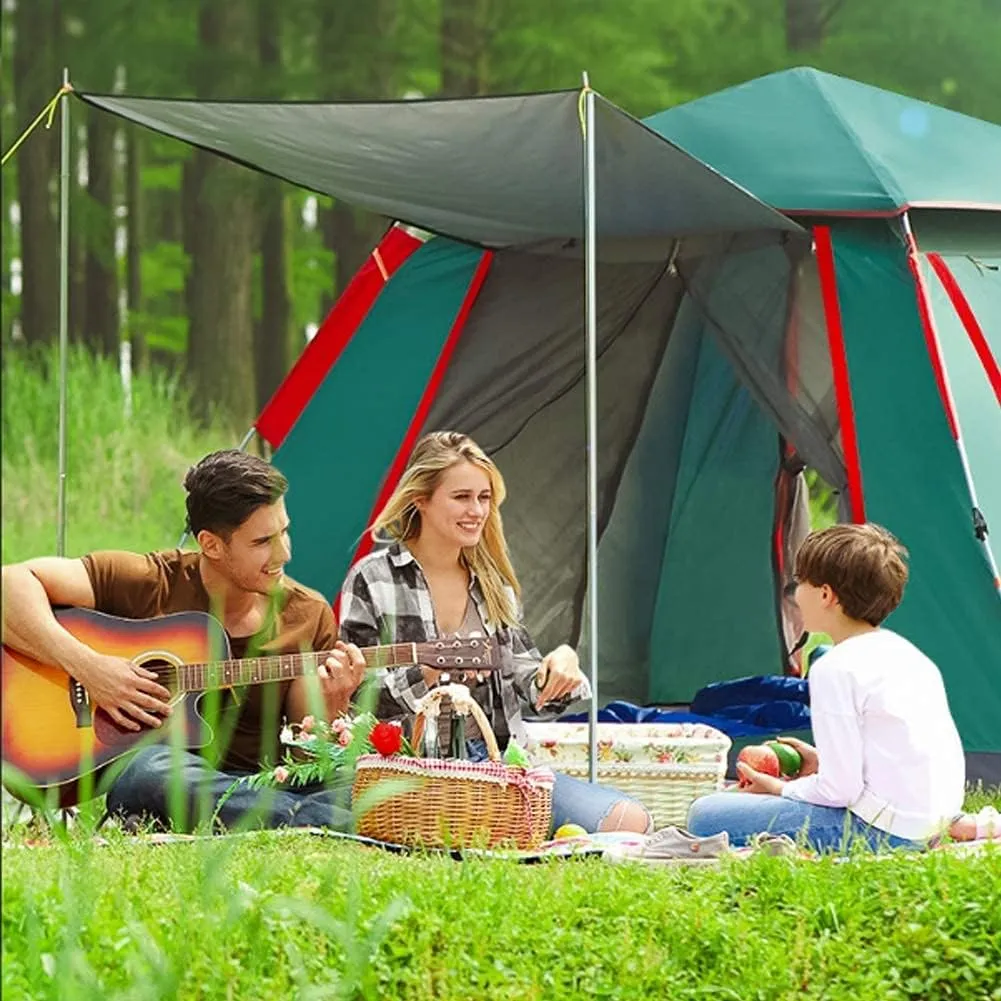 Camping Tent Rainproof Multifunction Folding Automatic Outdoor Thick Family Tents 3-4 Person (3/4 Person Gr?n)