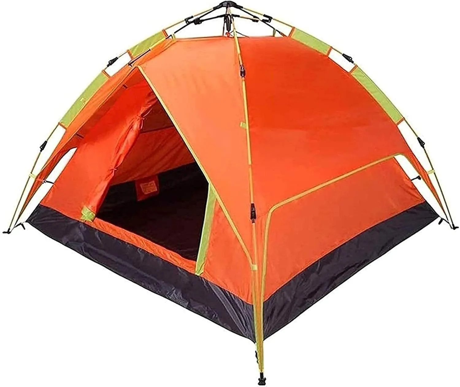 Camping Tent Tent,Camping Family Tent Easy Set Up Lightweight Backpack Tent,Hiking and Mountain Trips Color:Orange,Size:200x180x115cm