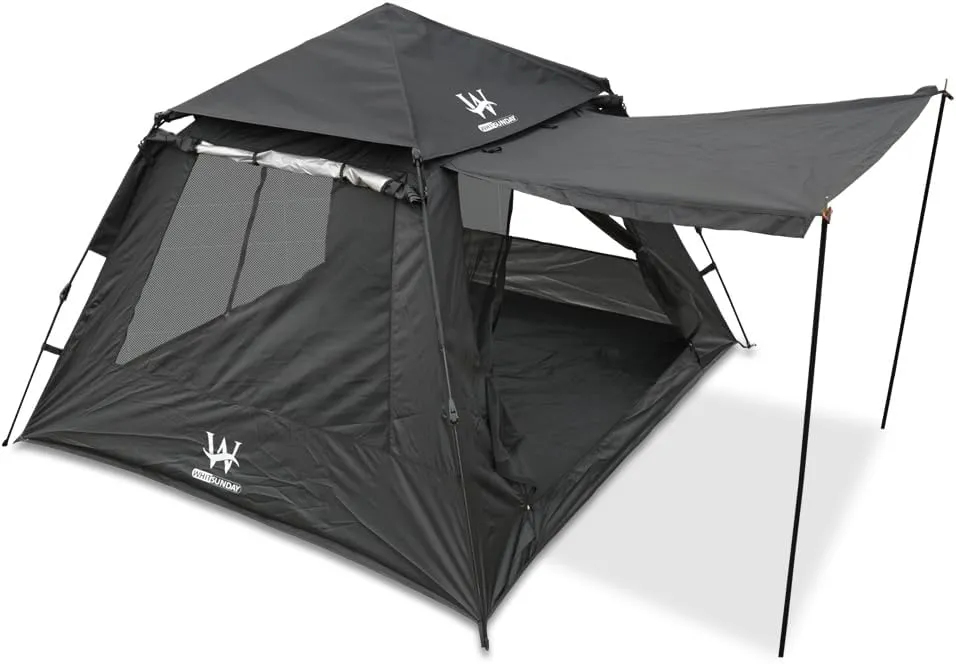 Camping Tent with Instant Setup, Waterproof Tent, 1-2 Person Easy Quick Setup Dome Family Tents for Camping