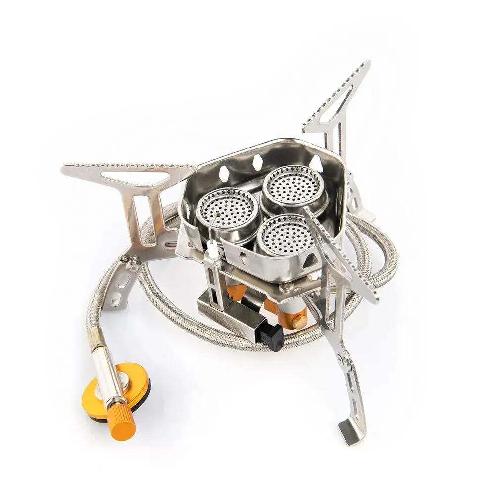 Camping Tourist Burner Big Power Gas Stove - Portable Furnace for Picnic, Barbecue, and Outdoor Recreation