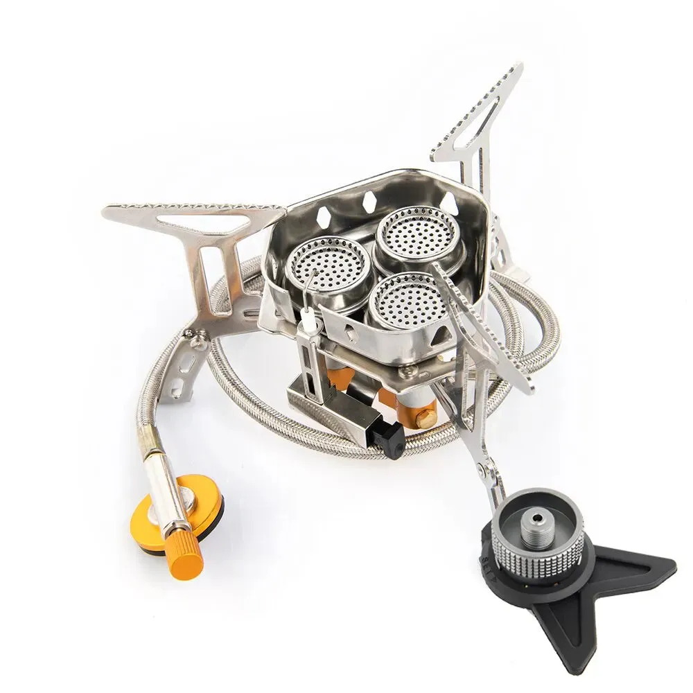 Camping Tourist Burner Big Power Gas Stove - Portable Furnace for Picnic, Barbecue, and Outdoor Recreation