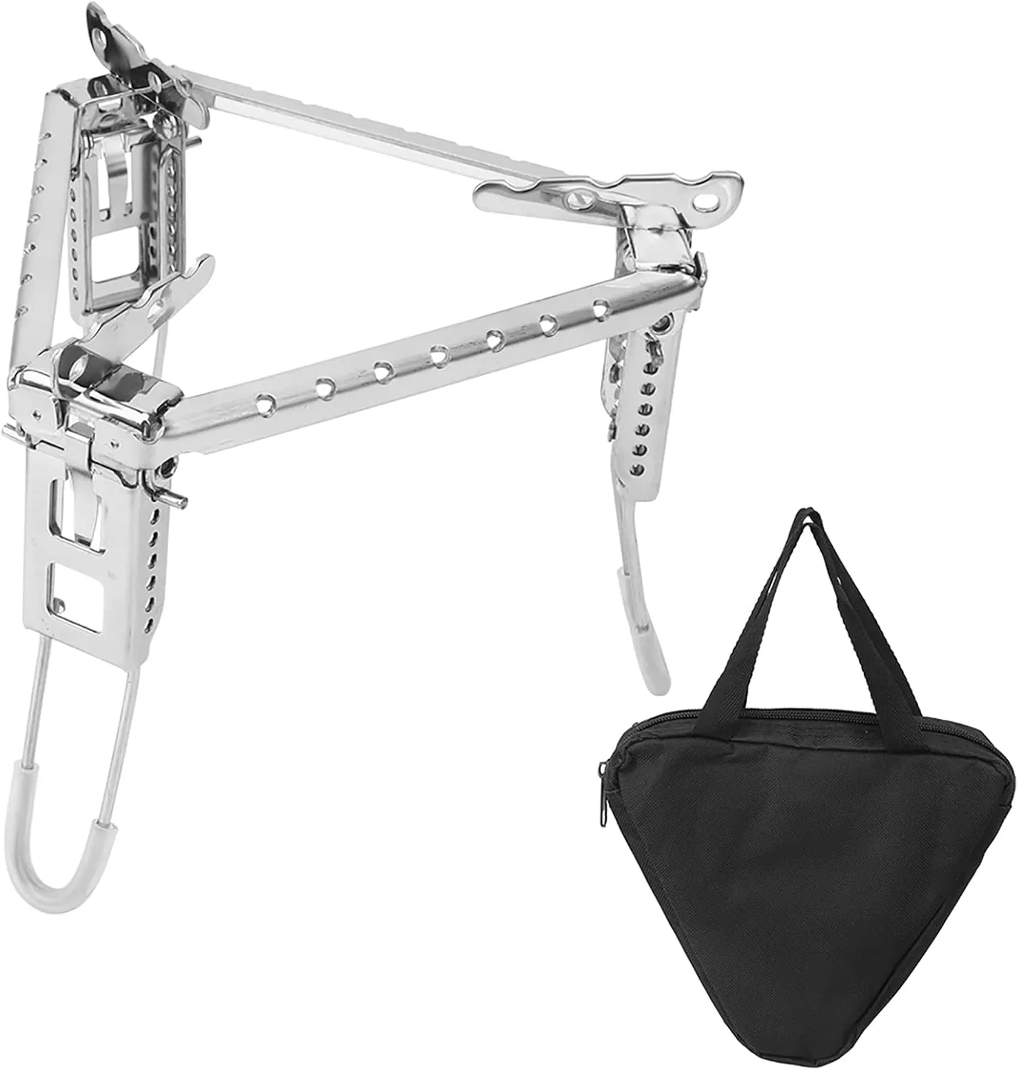 Camping Tripod for Cooking, Foldable Gas Stove Pot Holder, Canister Stand, Fuel Grill Tripod, Foldable Camping Accessories for Outdoor