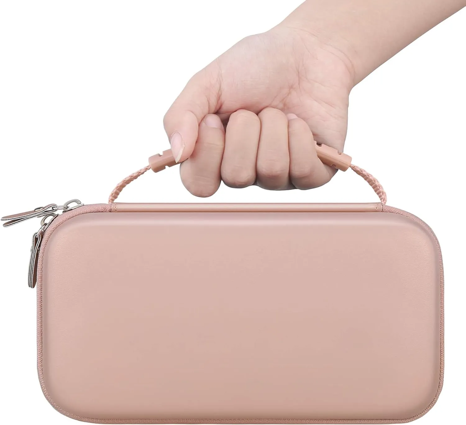 Canboc Hard Carrying Case for Halo Bolt Air 58830 mWh/Halo Bolt Air  55500/HALO Bolt Air  1750 Portable Car Battery Jump Starter, Mesh Bag fit Jump Cables, AC Outlet, Charger, Rose Gold