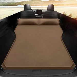 Car Inflatable Mattress, for BMW 330i 2019-2024 Outdoor Camping Travel Portable Sleeping Pad AdjustableWear Resistant, Auto Accessories,C-Brown