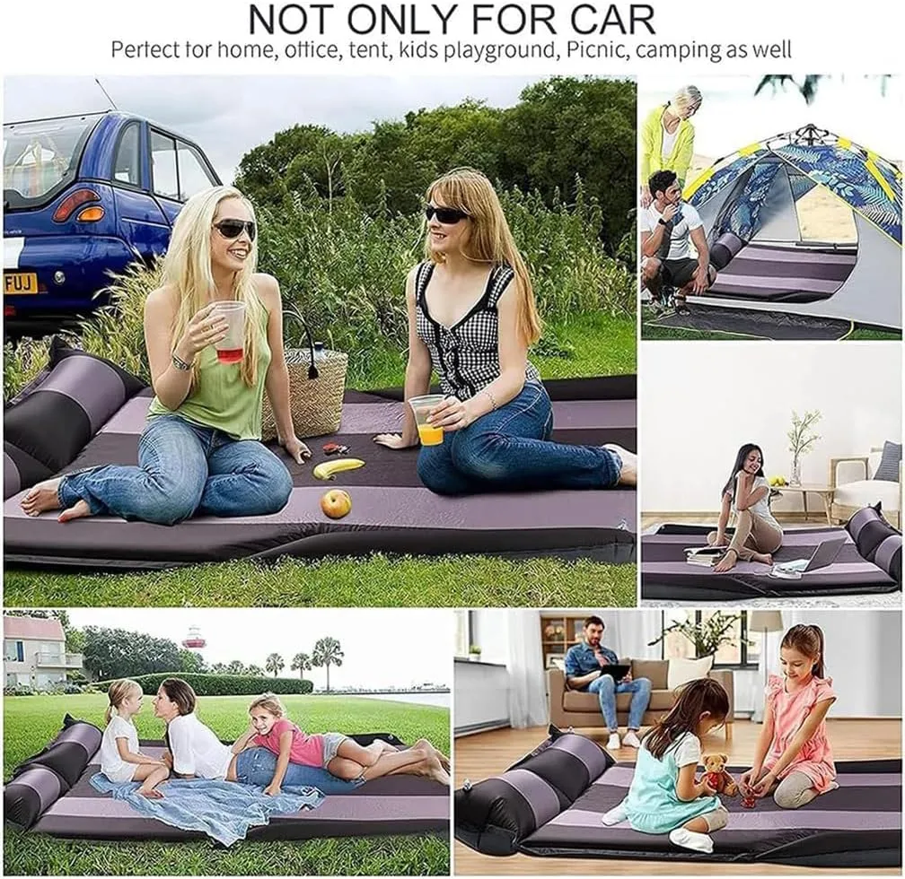 Car Inflatable Mattress, for Jeep Grand Cherokee L 6-Seater 2021-2025 Outdoor Camping Travel Portable Sleeping Pad AdjustableWear Resistant, Auto Accessories,A-Black