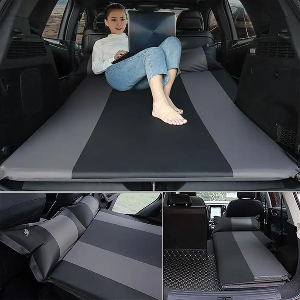 Car Inflatable Mattress, for Toyota Highlander 2014-2019 Outdoor Camping Travel Portable Sleeping Pad AdjustableWear Resistant, Auto Accessories,B-Blue