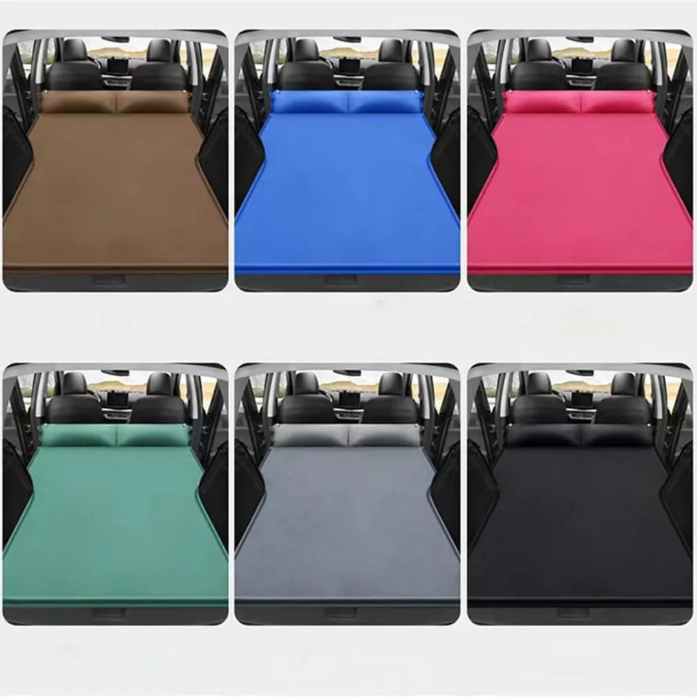 Car Inflatable Mattress, for Volkswagen VW Atlas Cross Sport 2020-2024 Outdoor Camping Travel Portable Sleeping Pad AdjustableWear Resistant, Auto Accessories,A-Black