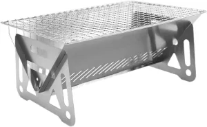 Charcoal Grills Portable Folding Barbecue Grill Heating Stoves Camping BBQ Rack Net Firewood Stove