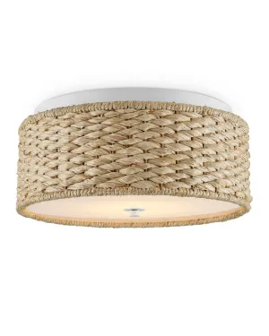Colchester Raffia Flush Mount