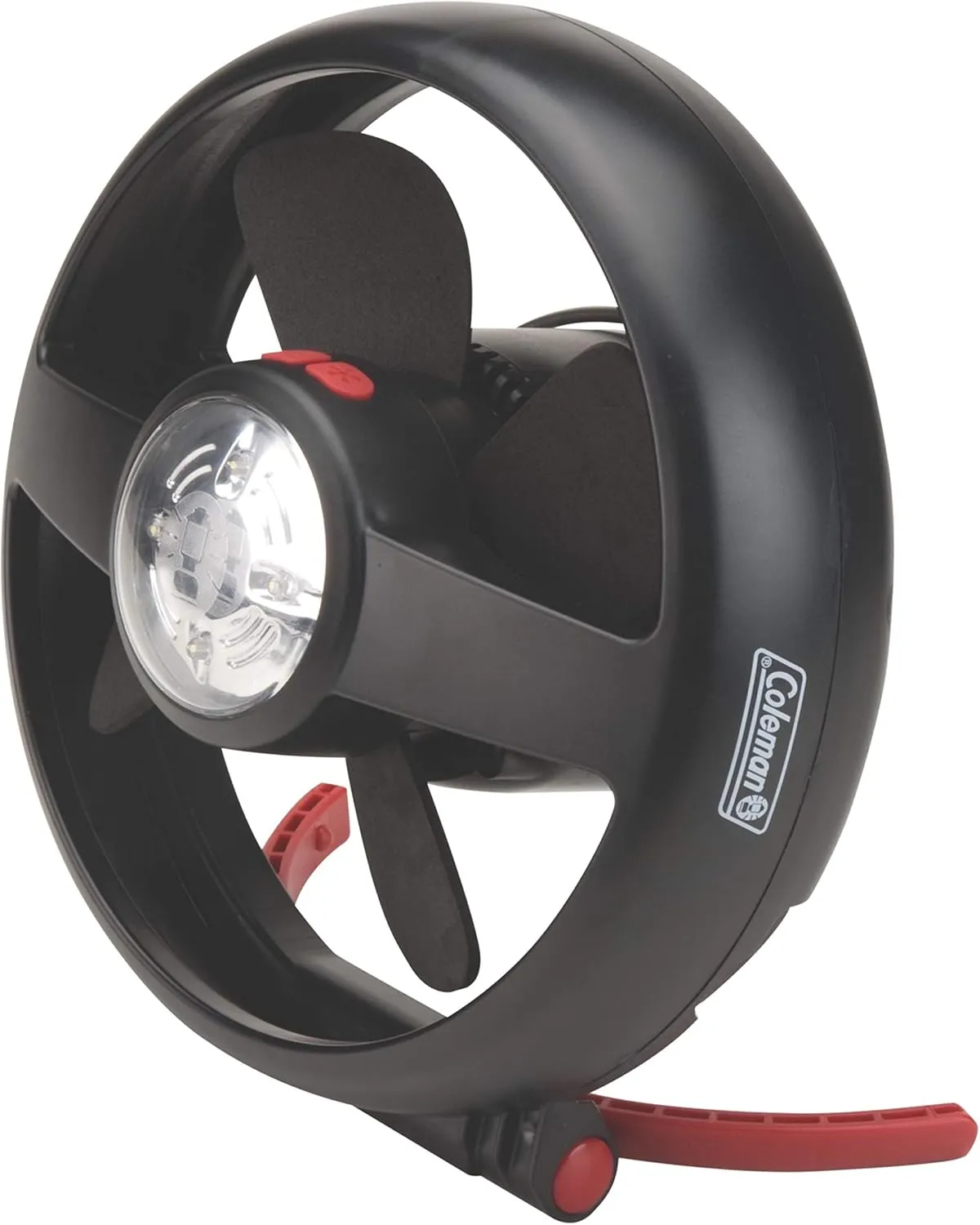 Coleman Lighted Tent Fan, Fan & Light Combo for Tents/Cars/RVs, Illuminates and Keeps You Cool, CPX 6 Compatible, 2 Light Modes & 2 Fan Speeds